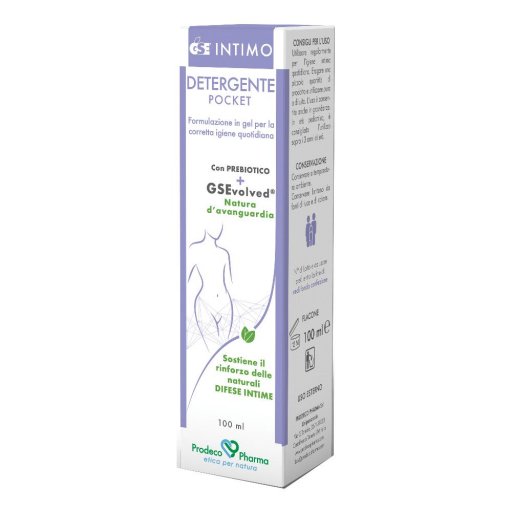 GSE Intimo Detergente Pocket 100ml - Gel Emolliente con Opuntia, Ulivo e Calendula per Igiene On-The-Go