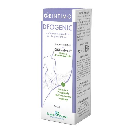 GSE Intimo Deogenic 50ml - Spray Igiene Intima con Estratto di Semi di Pompelmo e Lichene Islandico