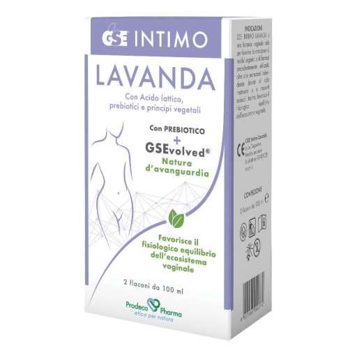 GSE Intimo Lavanda 2 Flaconi da 100ml - Lavanda Vaginale per un Igiene Intima Naturale