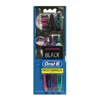 Oral-B - Spazzolino Manuale Robin Hood Black Medio 3 Pezzi