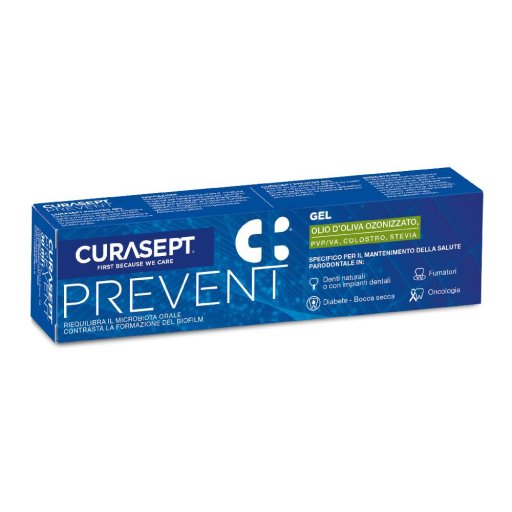 Curasept Prevent Gel 30ml – Protezione Impianti Orali, Prevenzione Placca Batterica, Film Protettivo
