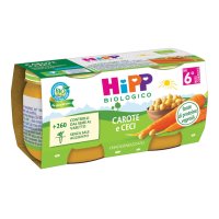 HiPP Biologico, Omogeneizzato di Carota e Ceci, 2 x 80 g HiPP Biologico, Omogeneizzato di Carota e Ceci, 2 x 80 g