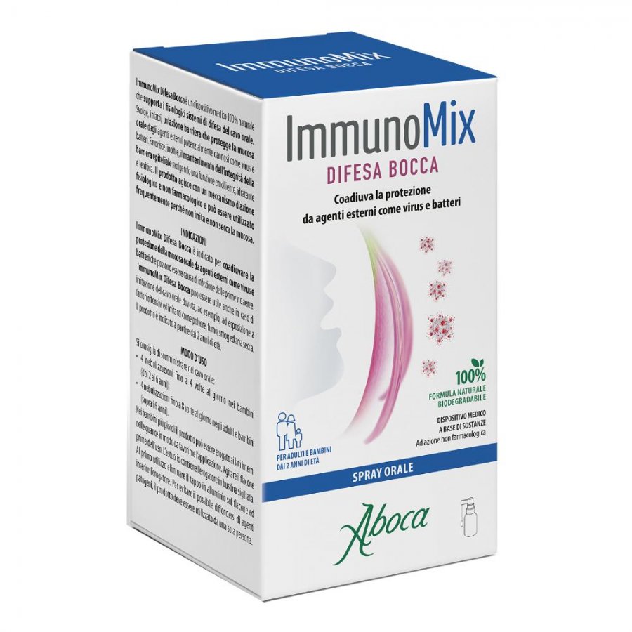 Aboca Immunomix Difesa Bocca Spray Scudo per Virus e Batteri 30 ml