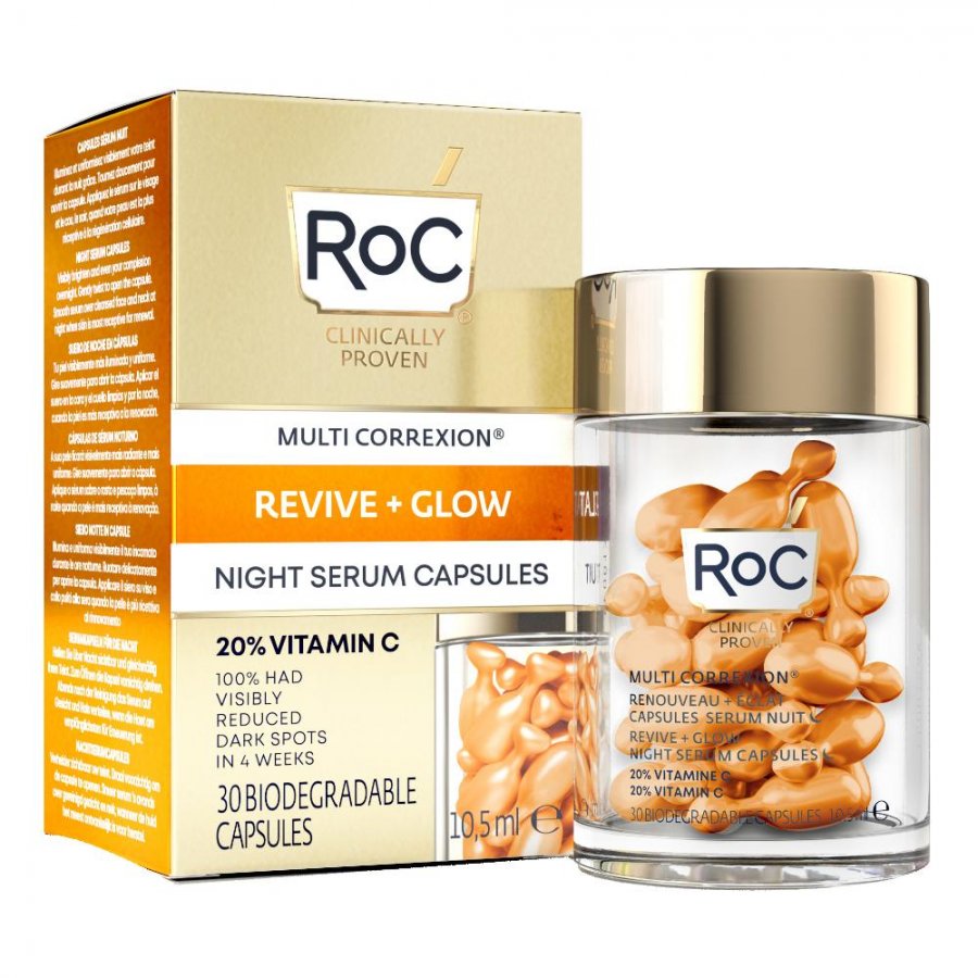 Roc - Multi Correxion Revive + Glow Night Serum 30 Capsule