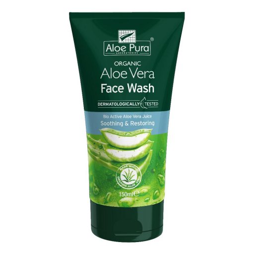 Dr Organic Aloe Pura - Detergente Viso Lenitivo/Riparatore 150 ml