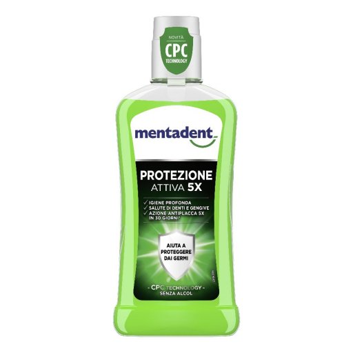 Mentadent Colluttorio Protezione Attiva 400ml - Colluttorio per Igiene Orale