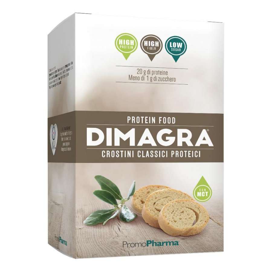 Dimagra Crostini Classici Proteici 200g - Snack Proteico Croccante e Gustoso