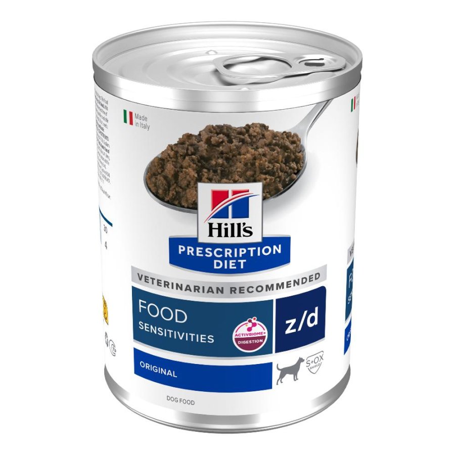 HILL'S CANE DIET Z/D FOOD SENSITIVITIES BIOME ORIGINAL 370GR (lattina)