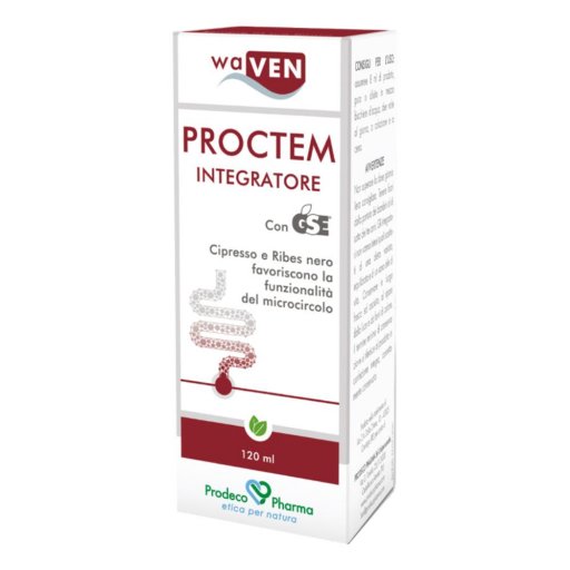 Waven Proctem 120ml - Integratore Alimentare con Estratto di Cipresso, Semi di Pompelmo (GSE) e Succo di Ribes Nero