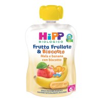 HiPP, Frutta Frullata & Biscotto Mela e Banana con Biscotto, 90 g HiPP, Frutta Frullata & Biscotto Mela e Banana con Biscotto, 90 g