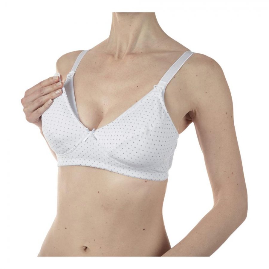 Chicco Mammy Reggiseno Microfibra Allattamento Bianco 5D - Reggiseno Allattamento in Microfibra