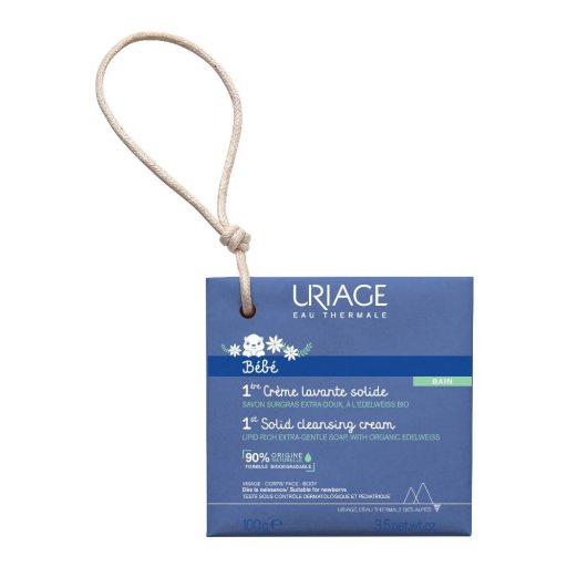 Uriage Bebè - Crema Lavante Solida 100g per la Cura Delicata della Pelle dei Bambini