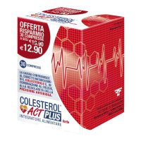 Colesterol Act Plus Forte, Linea ACT, Integratore per Colesterolo, 30 Compresse,Pressione Arteriosa, Funzione Cardiovascolare