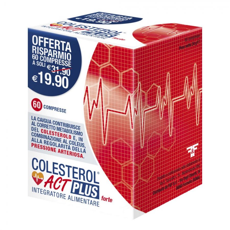  F&F Colesterol Act Plus Forte Integratore cuore 60 compresse