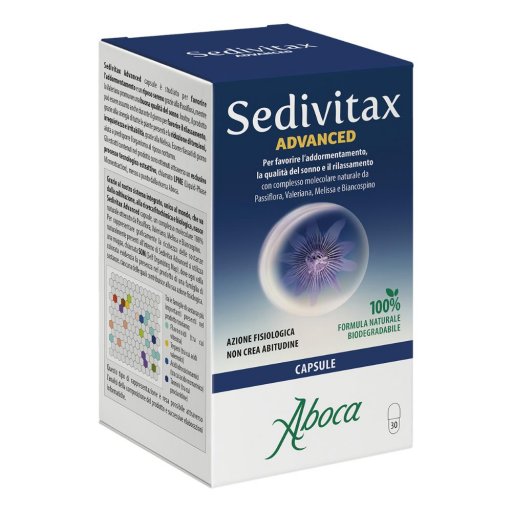 Aboca Sedivitax Advanced Integratore Sonno e Rilassamento - 30 Capsule