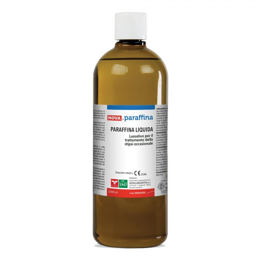 Nova Paraffina Liquida 1000ml - Olio di Vaselina per Stitichezza e Pelli  Secche
