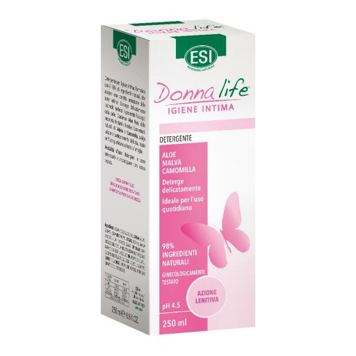 ESI Donna Life Detergente Intimo Lenitivo 250ml - Aloe Vera, Malva e Camomilla