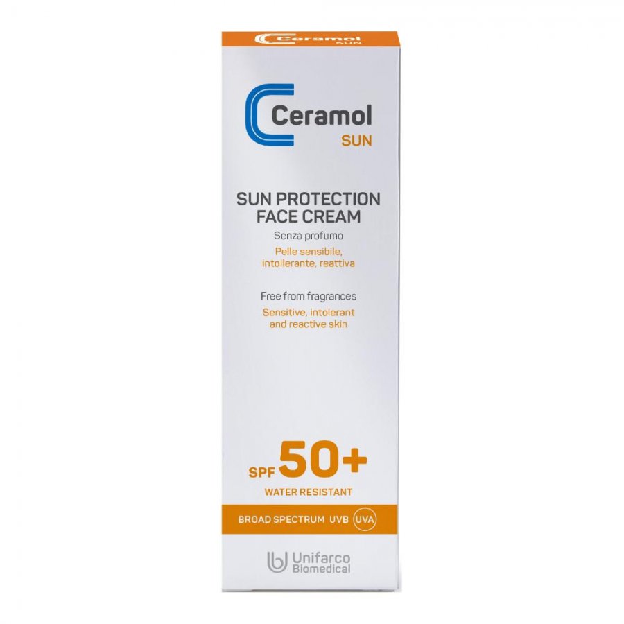 Ceramol Sun Protection Face Cream SPF50+ 50ml - Protezione Solare Avanzata per il Viso