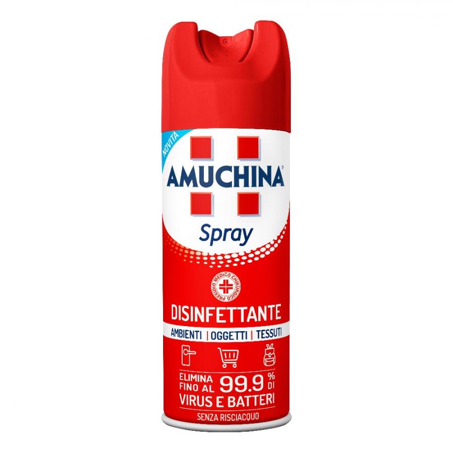 Amuchina Spray Disinfettante Ambienti/Oggetti/Tessuti 400ml - Pulizia Efficace e Sicura per Casa e Ufficio