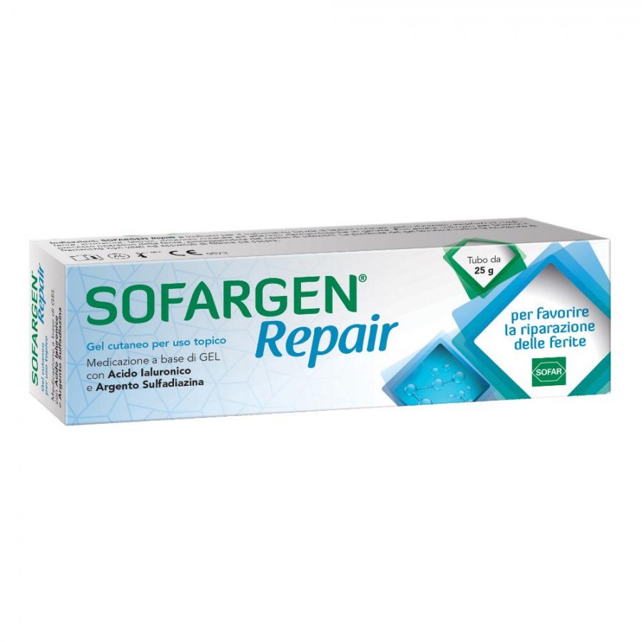 Sofargen - Repair Gel Medicazione 25g, Gel per la guarigione delle ferite
