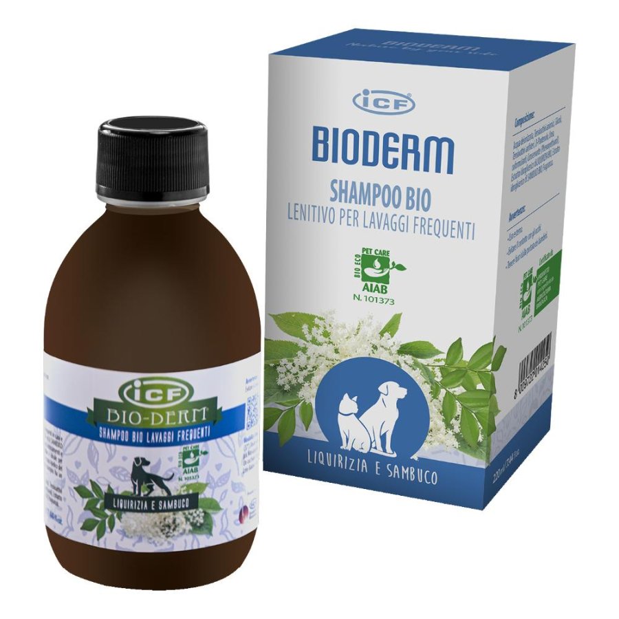 BIODERM SHAMPOO CANE/GATTO BIO LENITIVO FLACONE 220ML - ICF