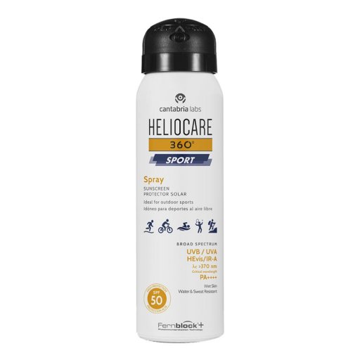 Difa Cooper - Heliocare 360 Sport Spray 100ml - Protezione Solare ad Alto SPF per Sportivi