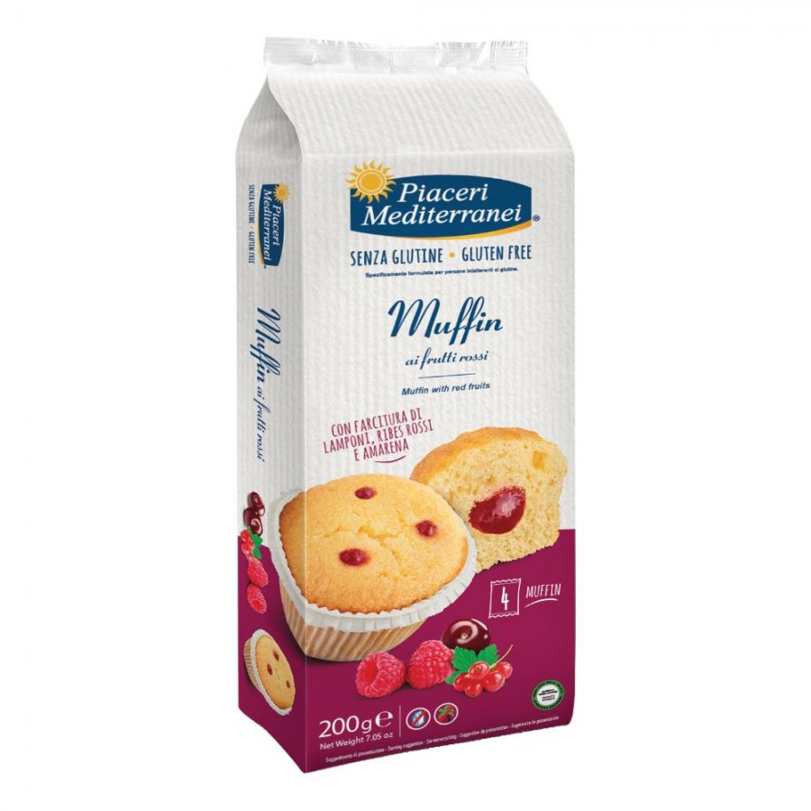 PIACERI MEDITERRANEI Muffin Frutti Rossi 200g