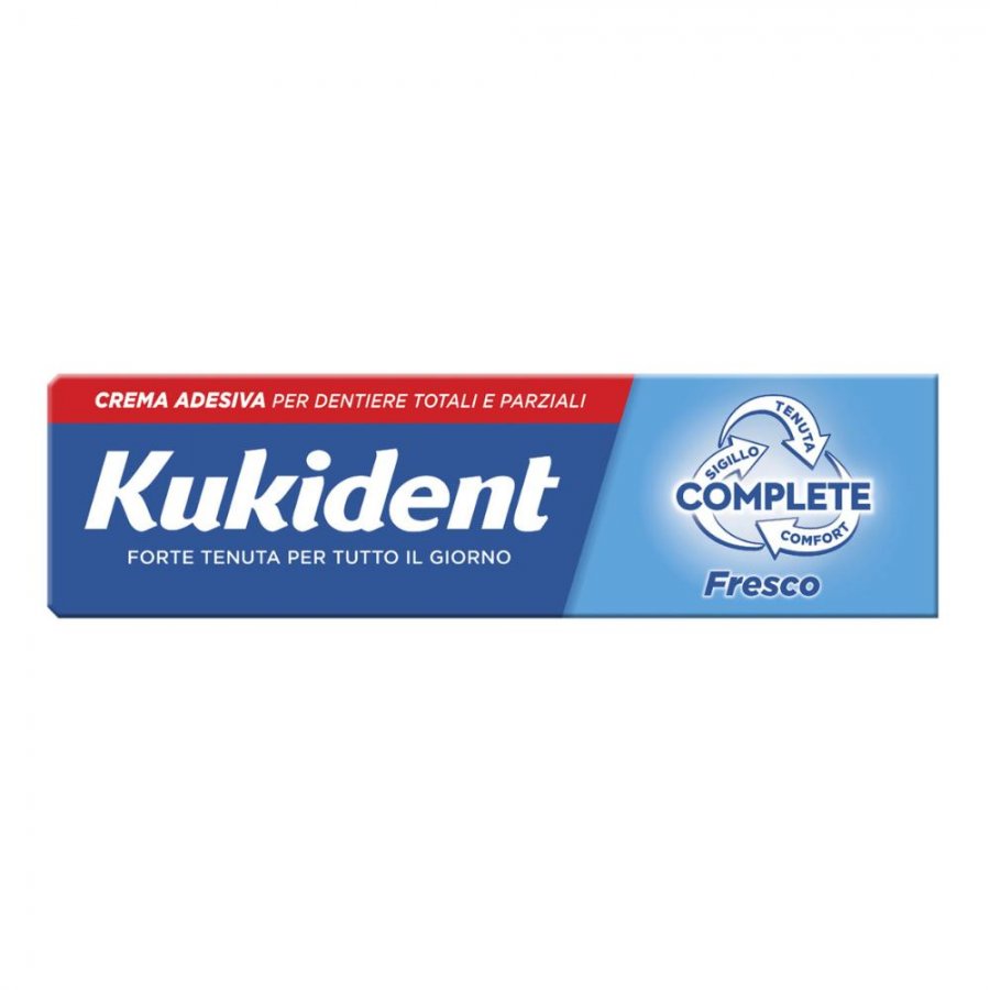 Kukident - Complete Fresco Crema 40g, Colla per Protesi Dentali