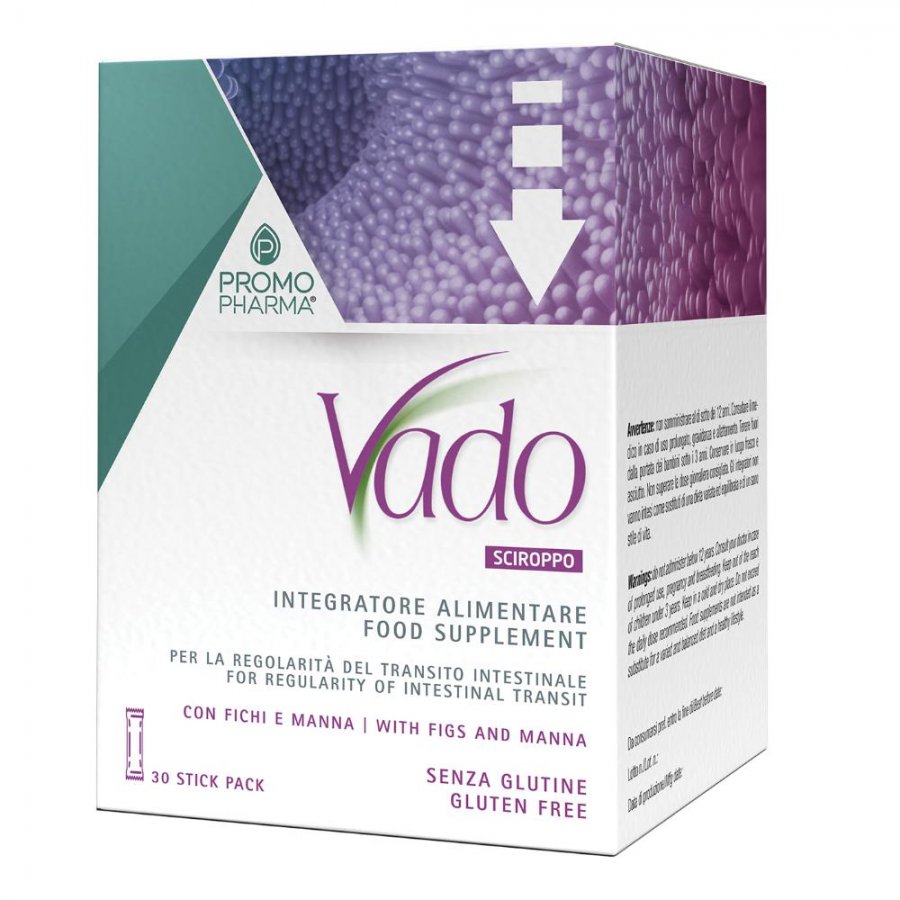 Vado Sciroppo 30 Stick Gusto Fichi e Manna - Integratore Naturale per il Benessere