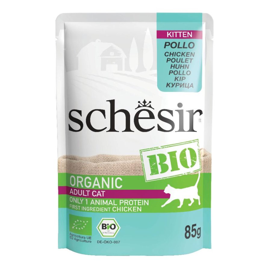 SCHESIR BIO GATTO KITTEN POLLO 85GR (bustina)
