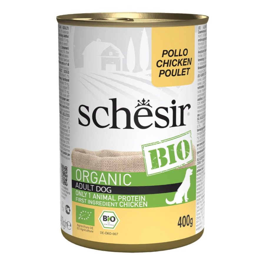 SCHESIR BIO CANE ADULT POLLO 400GR (lattina)