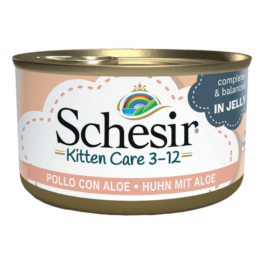 SCHESIR GATTO JELLY KITTEN POLLO ALOE 85GR (lattina)