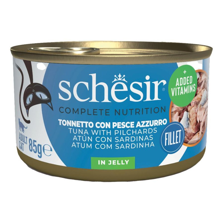 SCHESIR GATTO JELLY TONNETTO PESCE AZZURRO 85GR (lattina)