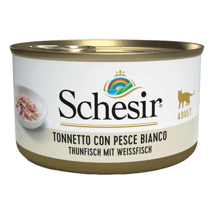 SCHESIR GATTO JELLY TONNETTO PESCE BIANCO 85GR (lattina)