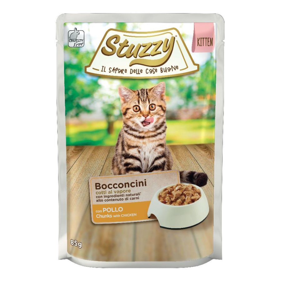 STUZZY GATTO BOCCONCINI KITTEN POLLO 85GR (bustina)