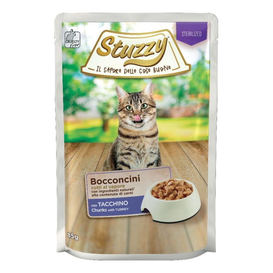 STUZZY GATTO STERILIZED TACCHINO 85GR (bustina)