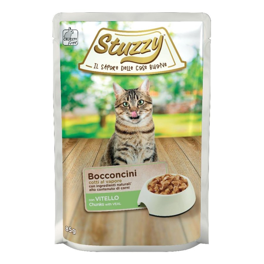 STUZZY GATTO BOCCONCINI VITELLO 85GR (bustina)