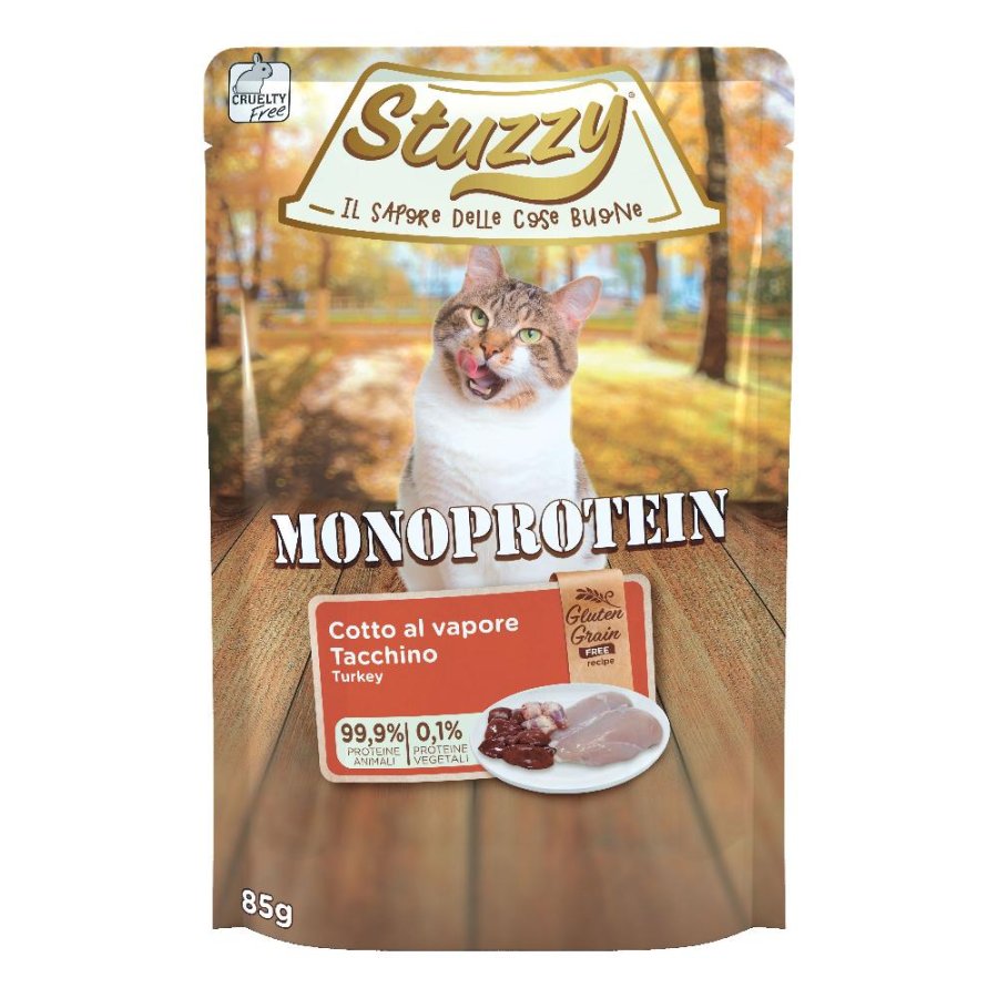 STUZZY GATTO MONOPROTEICO TACCHINO 85GR (bustina)