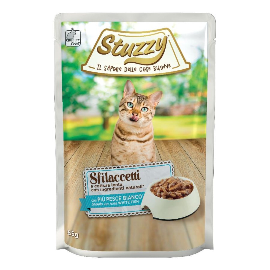 STUZZY GATTO SFILACCETTI PESCE 85GR (bustina)