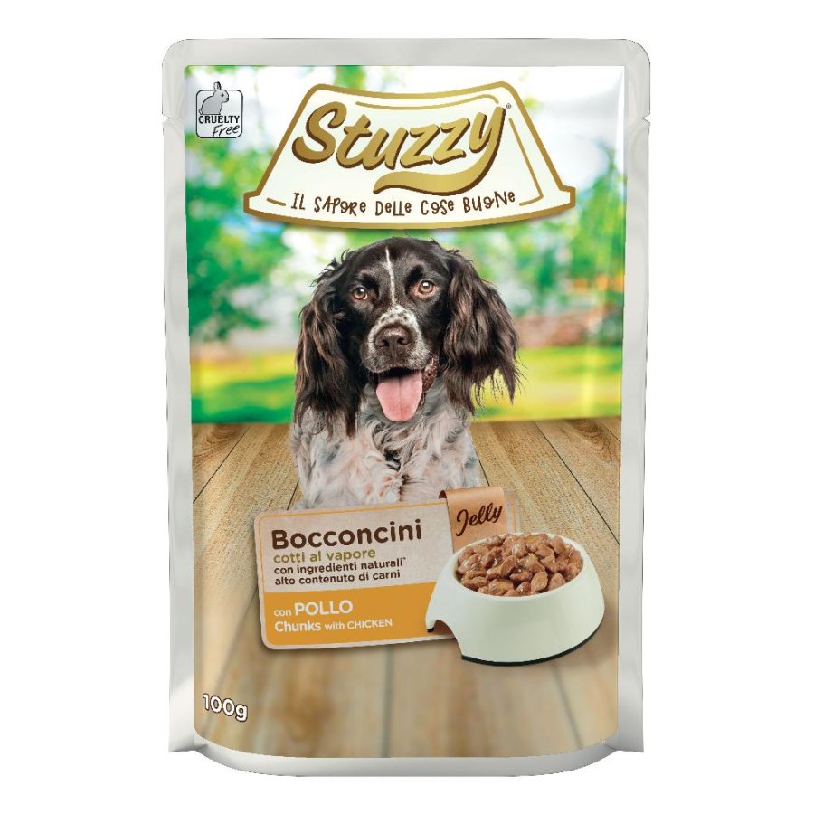 STUZZY CANE BOCCONCINI JELLY POLLO 100GR (bustina)