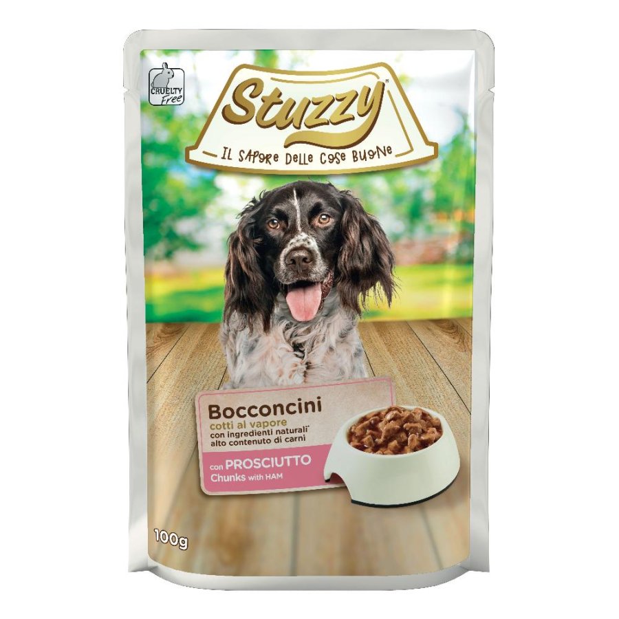 STUZZY CANE BOCCONCINI PROSCIUTTO 100GR (bustina)