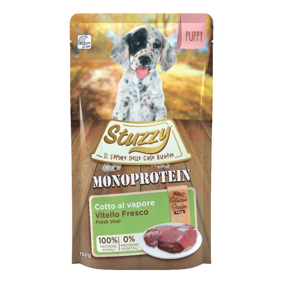 STUZZY CANE MONOPROTEICO PUPPY VITELLO 150GR (bustina)