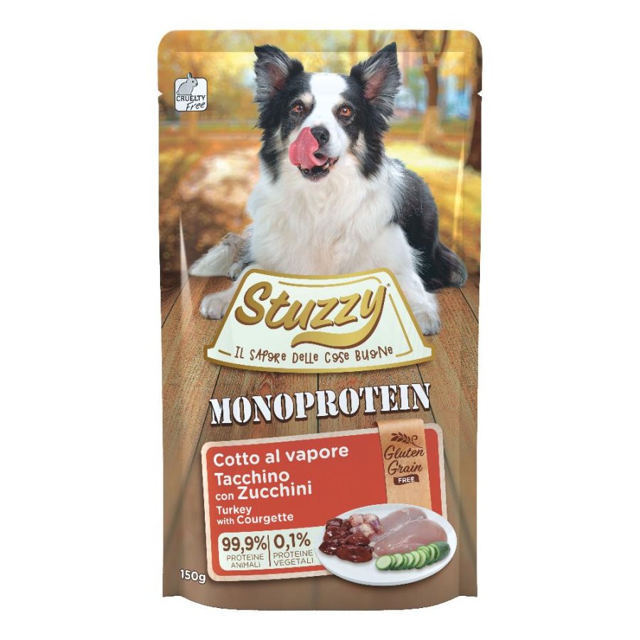 STUZZY CANE MONOPROTEIN TACCHINO ZUCCHINI 150GR (bustina)