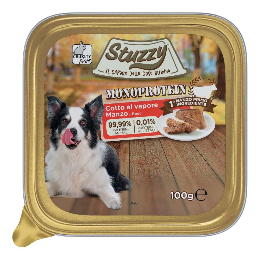 STUZZY CANE MONOPROTEICO MANZO 100GR (vaschetta)