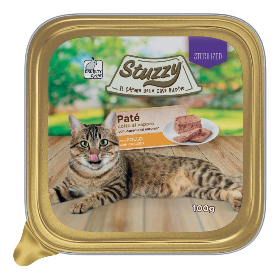 AGRAS STUZZY PATE STERIL POLLO 100G