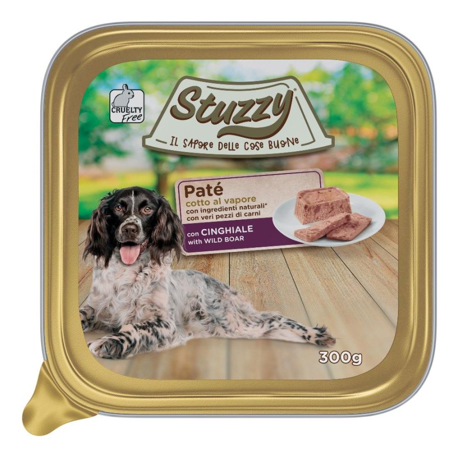 STUZZY CANE PATE' CINGHIALE 300GR (vaschetta)