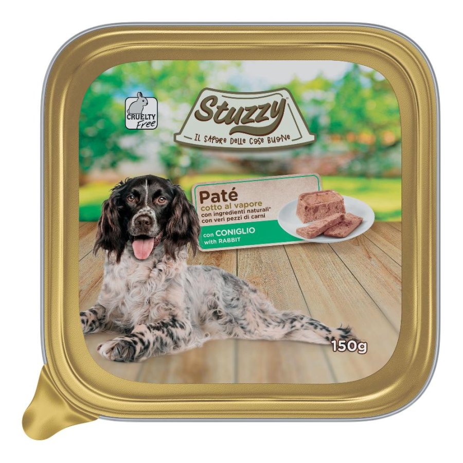 STUZZY CANE PATE' CONIGLIO 150GR (vaschetta)