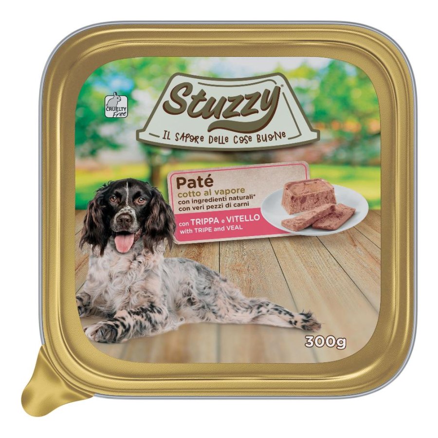 STUZZY CANE PATE' TRIPPA VITELLO 300GR (vaschetta)