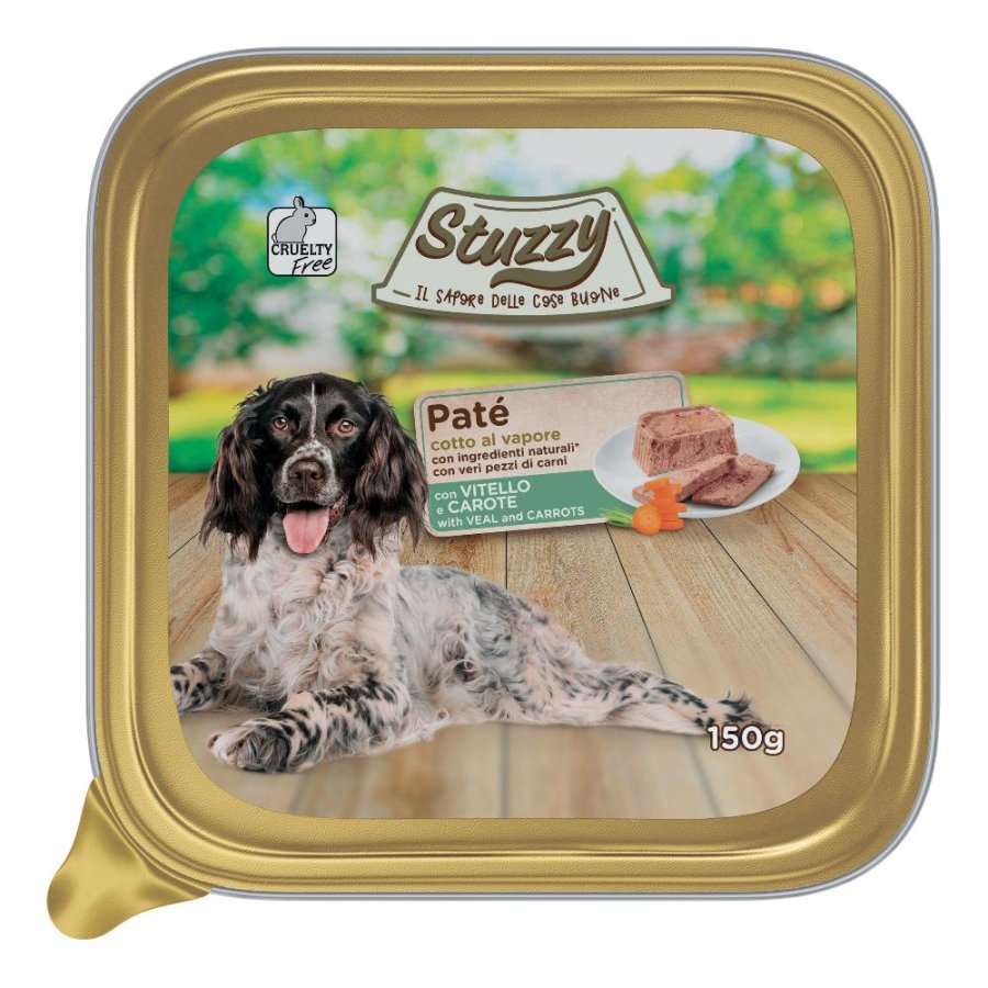 STUZZY CANE PATE' VITELLO CAROTE 150GR (vaschetta)