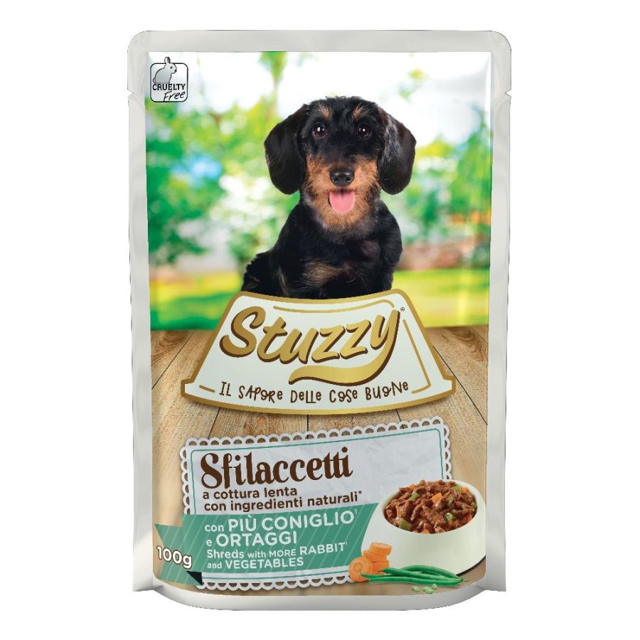 STUZZY CANE SFILACCETTI CONIGLIO ORTAGGI 100GR (bustina)